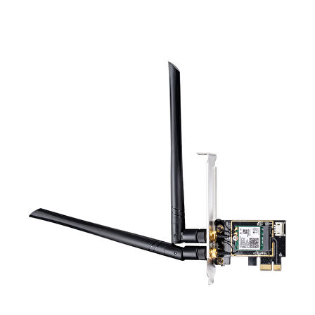  WE3000 AX3000Mbps 2.4GHz/5GHz 2*5dBi Anten BT5.2 MU-MIMO Kablosuz Wi-Fi 6 PCIe Adaptör