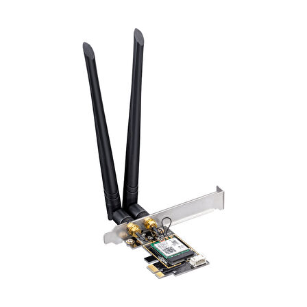  WE3000 AX3000Mbps 2.4GHz/5GHz 2*5dBi Anten BT5.2 MU-MIMO Kablosuz Wi-Fi 6 PCIe Adaptör