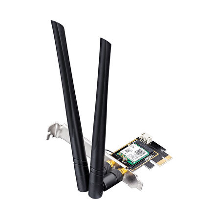  WE3000 AX3000Mbps 2.4GHz/5GHz 2*5dBi Anten BT5.2 MU-MIMO Kablosuz Wi-Fi 6 PCIe Adaptör