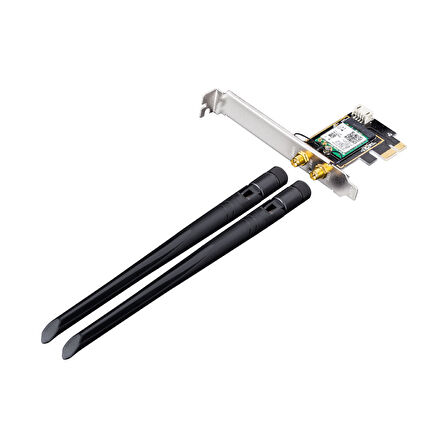  WE3000 AX3000Mbps 2.4GHz/5GHz 2*5dBi Anten BT5.2 MU-MIMO Kablosuz Wi-Fi 6 PCIe Adaptör