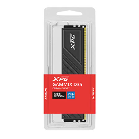 XPG Gammix D35 Siyah DDR4-3200Mhz CL16 8GB (1x8GB) Single (16-20-20) 1.35V