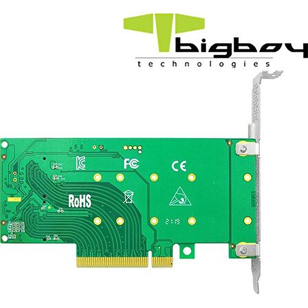 Bigboy PCIe 4.0 x4 PCIe 4.0 x8 2xM.2 2xNVMe Çevirici Ünite