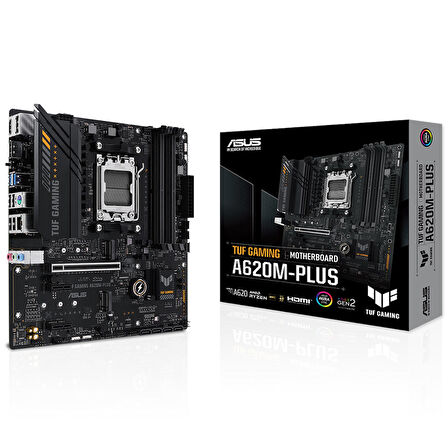  tuf gamıng a620m-plus am5 ddr5 6400 hdmı dp m2 rgb gbit matx