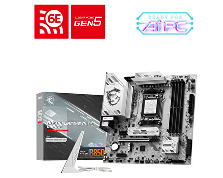 MSI MB B850M GAMING PLUS WIFI6E AM5 DDR5 8200MHZ(OC) HDMI DP 2x M.2 USB 10Gbs 2.5G LAN WI-FI 6E Matx