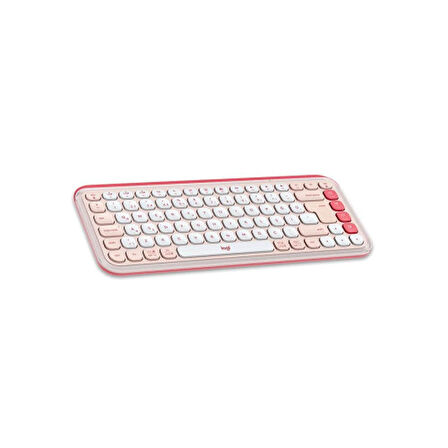 LOGITECH POP ICON COMBO, Rose-Beyaz, 920-013077, Kablosuz, Türkçe Q, Klavye Mouse Set