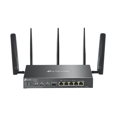 TP-Link ER706W-4G AX3000 Router Wi-Fi 6 Siyah 6 Port 2.4 - 5 Ghz 2800 Mbps 4G LTE IPSEC VPN