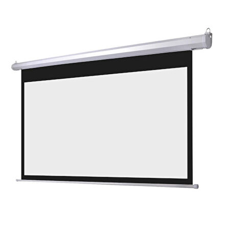  EPP-200, 200x200, MOTORLU, PROJEKSİYON PERDESİ, Uzaktan Kumandalı, Arkası Siyah Fonlu, Duvar ve Tavana Asılabilir