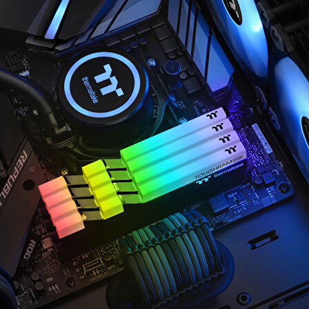  toughram rgb siyah ddr4-3200mhz cl16 16gb (2x8gb) dual bellek kiti