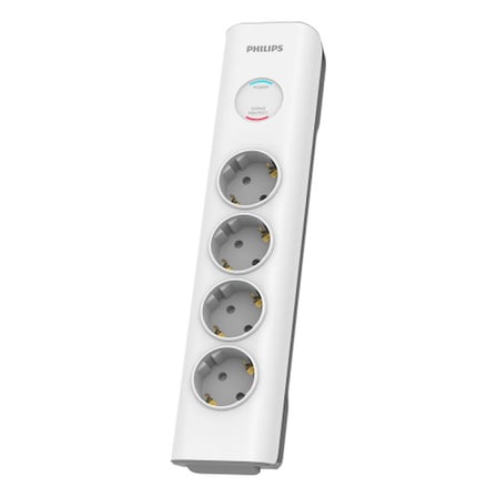 SPN7040WA/62, 4 Soket, Akım Korumalı Priz, 2Mt Kablo, (Beyaz)