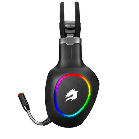  h05 zen rainbow led 7.1 titreşimli siyah oyuncu kulaklığı
