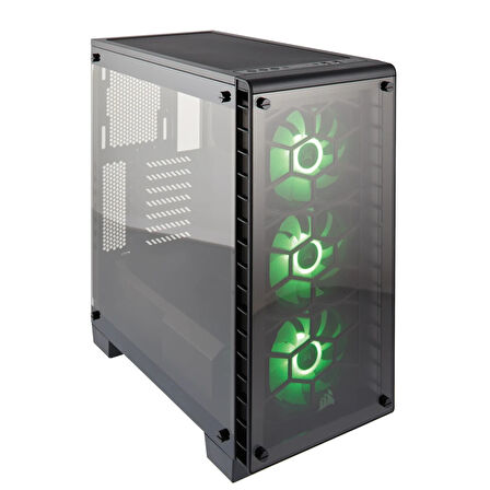Corsair Crystal 460X RGB Fanlı Tempered Glass Pencereli ATX KASA (PSU YOK)