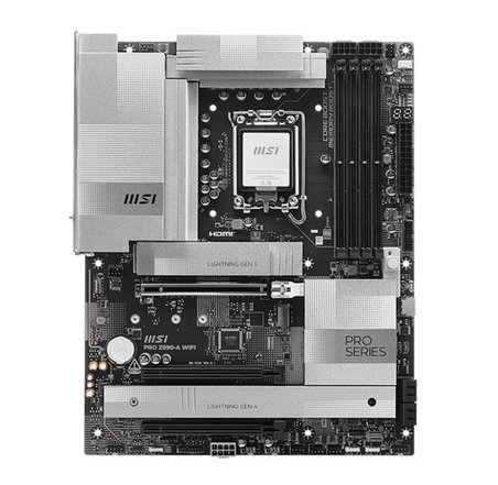 MB PRO Z890-A WIFI SOKET 1851 DDR5 9200MHZ(OC) USB 20GBPS 4XM.2 2XTB4 HDMI 2X DP 5G LAN WIFI 7 ATX