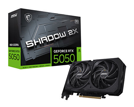 MSI GEFORCE RTX 5050 8G SHADOW 2X OC 8GB GDDR6 128B DX12 PCIE 5.0 X16 (3XDP 1XHDMI)