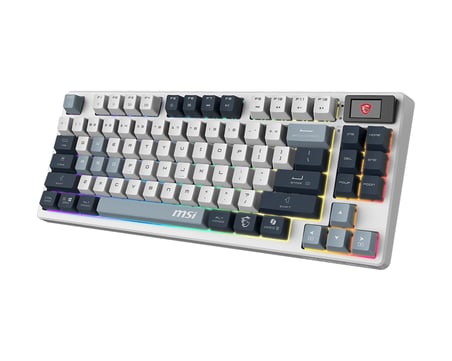 MSI GG FORGE GK600 TKL W SKY TR MEKANİK GAMING KLAVYE LCD EKRAN KTT HIFI LINEAR HOT-SWAPPABLE SWITCH PBT TUŞ TAKIMI RGB TR LAYOUT