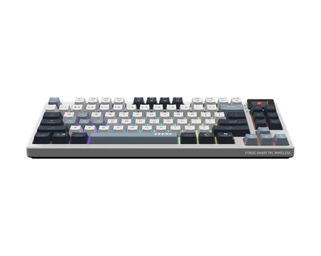 MSI GG FORGE GK600 TKL W SKY TR MEKANİK GAMING KLAVYE LCD EKRAN KTT HIFI LINEAR HOT-SWAPPABLE SWITCH PBT TUŞ TAKIMI RGB TR LAYOUT