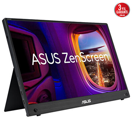 ASUS ZENSCREEN MB16AHG 15.6 TASINABILIR USB MONITOR IPS 1920x1080 3MS 144HZ Mini-HDMI USB-C MM 3YIL MAT EKRAN EYECARE MONITOR