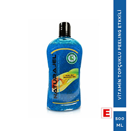 NATURAJEL Peeling Etkili Ferahlatıcı Duş Jeli 500 ml 