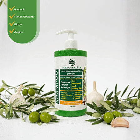 Zeytinyağlı Sarımsak Özlü Dökülme Karşıtı Şampuan 400 ml