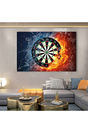 120x80 Cm Dart Kanvas Tablo