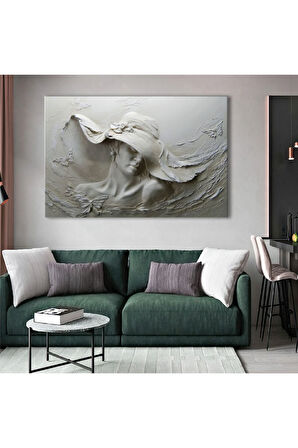 120x80 Cm Heykel Sanatı Kanvas Tablo