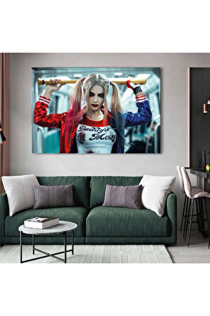 120x80 Cm Harley Quin Kanvas Tablo