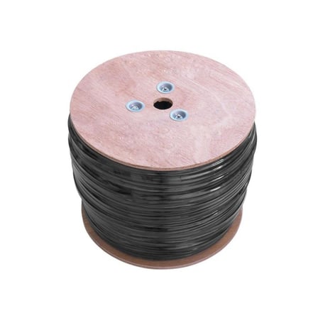 S-LINK SL-CAT609 Dışmekan CAT6 305m 23AWG 0.56mm CCA Double Jack GRİ+Siyah Kablo