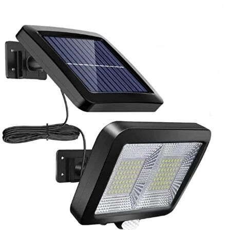 LED Güneş Enerjili Duvar Lambası - Geniş Alan Aydınlatmalı ve Sensörlü