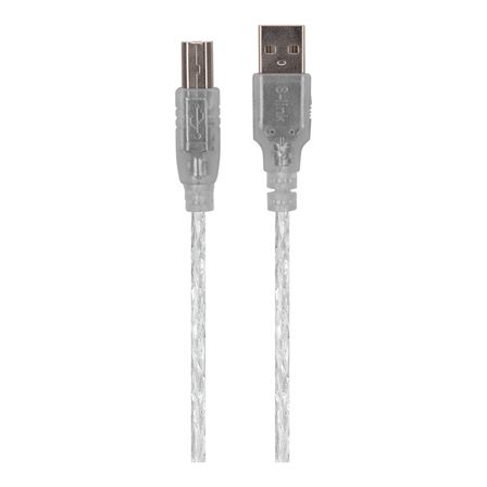S-LINK SL-U2015 1.5m Şeffaf USB2.0 Yazıcı Kablosu