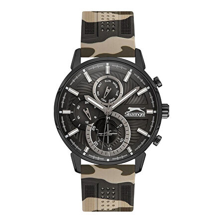 Slazenger SL.09.1839.2.03 Erkek Kol Saati | Kamuflaj Desenli, 44 mm, 5 ATM
