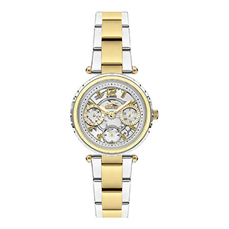 Slazenger SL.09.2286.4.05 Kadın Kol Saati | 32 mm Çelik Kasa, Gümüş & Altın Renk, Takvimli Tasarım