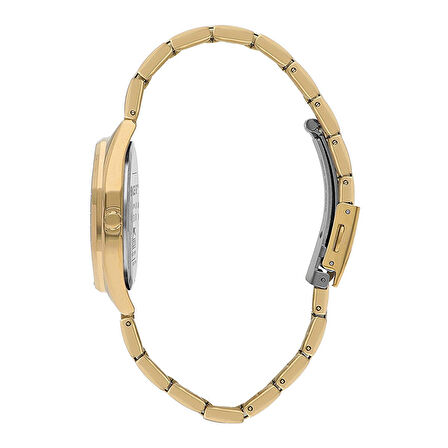 Slazenger SL.09.2301.3.08 Kadın Kol Saati | 35 mm Altın Renk Çelik Kasa, Taşlı Çerçeve