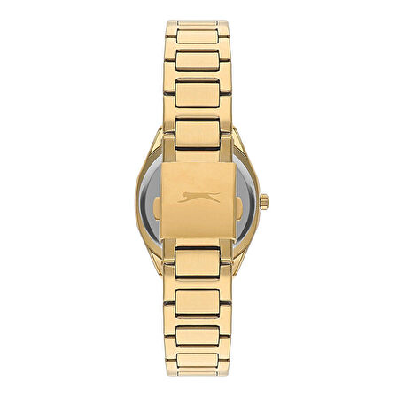 Slazenger SL.09.2301.3.08 Kadın Kol Saati | 35 mm Altın Renk Çelik Kasa, Taşlı Çerçeve