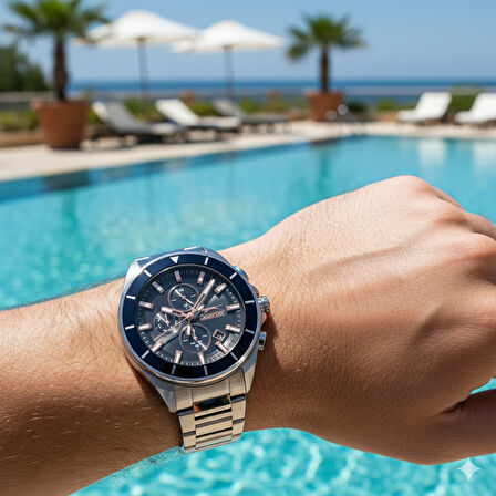 Slazenger SL.09.2393.2.03 Erkek Kol Saati | 10 ATM Su Geçirmez, Çelik Kasa, Sportif & Şık Tasarım