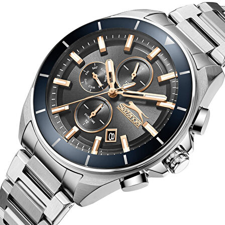 Slazenger SL.09.2393.2.03 Erkek Kol Saati | 10 ATM Su Geçirmez, Çelik Kasa, Sportif & Şık Tasarım