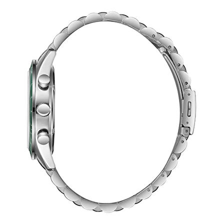 Slazenger SL.09.2417.2.04 Erkek Kol Saati | 44 mm, Yeşil Kadran, Çelik Kasa, Sportif & Klasik