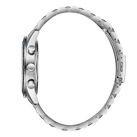 Slazenger SL.09.2417.2.05 Erkek Kol Saati | 44 mm Gümüş Kadran, Paslanmaz Çelik Kasa, Kronograf