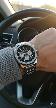 Slazenger SL.09.2503.2.01 Erkek Kol Saati | Çelik Güç, Siyah Sportif Şıklık