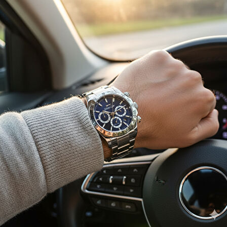 Slazenger SL.09.2512.2.06 Erkek Kol Saati – Beyaz Kadran, Çelik ve Altın Renk Detaylı