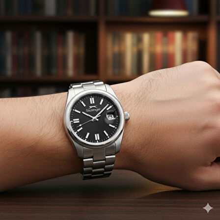 Slazenger SL.09.2513.1.03 Erkek Kol Saati – Siyah Kadran, Çelik Kasa ve Bilezik