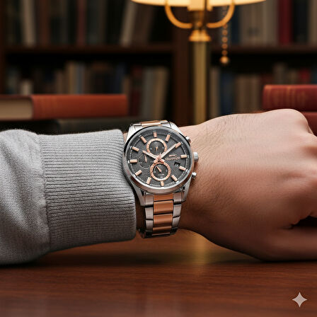 Slazenger SL.09.2515.2.04 Erkek Kol Saati – Çelik Kasa & Kordon, Rose Gold Detaylı