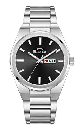 Slazenger SL.09.2555.2.04 Erkek Kol Saati | 41 mm Siyah Kadranlı, Oval Kasa, Paslanmaz Çelik