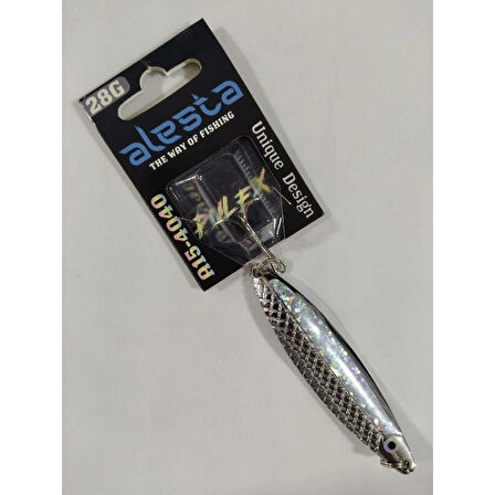 Alesta Pulex 28 GR Metal Kaşık - Gümüş Lazer