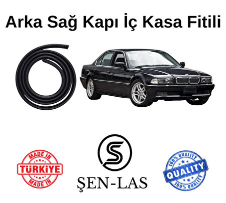 BMW 7 Serisi E38 (1995-2001) Şen-Las Kadifeli Sağ Arka Kapı Fitili ŞL32403