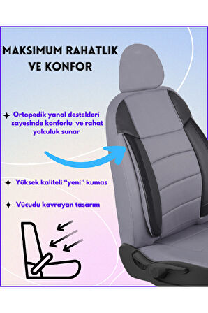Fiat Tipo Araçlara Uyumlu Tam Takım Cover G Model Oto Koltuk Kılıfı Seti