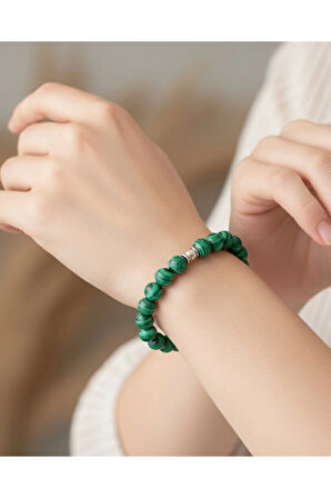 Malahit Doğaltaş Kolye ve Bileklik