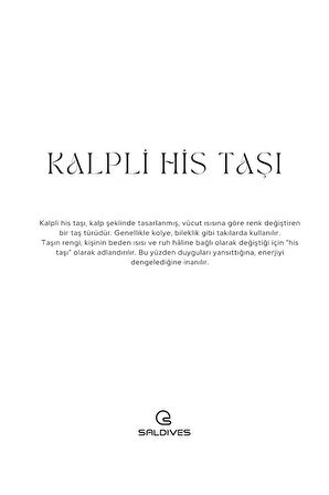 Kalpli His Taşı Doğaltaş Kolye