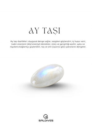 Ay Taşı Doğaltaş Kolye