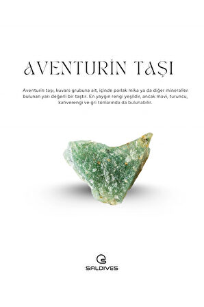 Aventurin Doğaltaş Kolye ve Küpe