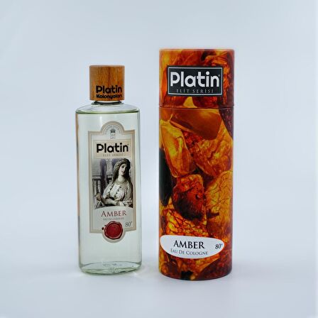 Platin Amber 80 Derece Cam Şişe 250 ml Kolonya