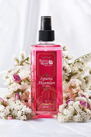 Royal Rose Isparta Akşamları Gül Kolonyası 60 Derece Sprey Pet Şişe 200 ml